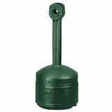 justrite-26800g-smokers-cease-fire-cigarette-butt-receptacles,-16-qt,-polyethylene,-forest-green-1-ea