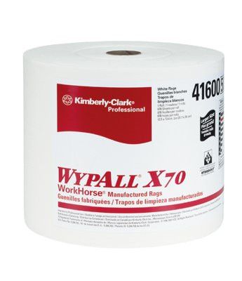 Kimberly-Clark Professional 41600 WypAll X70 Wipers, Jumbo Roll, White, 870 Towels/Roll (1 Roll)