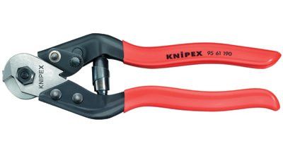 Knipex 9561190 Knipex Wire Rope Cutters, 7 1/2", Shear Cut; Precise Crimping (1 EA)