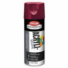 Krylon 425-K02101A07 Interior/Exterior Industrial Maintenance Paints, 12 oz Aerosol Can, Cherry Red (6 Cans)