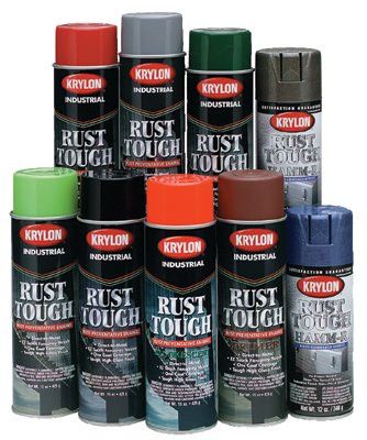 krylon-k00879-rust-tough-aerosol-enamels,-15-oz-aerosol-can,-dark-machinery-gray,-gloss
