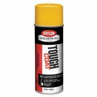 krylon-a01310-tough-coat-acrylic-alkyd-enamels,-12-oz-aerosol-can,-osha-yellow