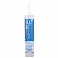 White Lightning WL099110C Contractor RTV Silicone Sealants, 10 oz Cartridge, Clear (12 CTG)