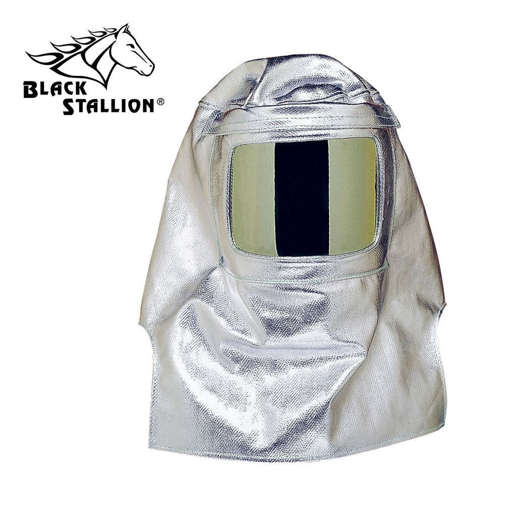 Revco 438AHS 19 oz. Aluminized Carbon/Kevlar Hood w/ Front Welders Helmet (1 Helmet)