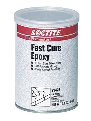 Loctite 21425 Fixmaster Fast Cure Epoxy, Mixer Cup, 0.12 oz, Capsule, Grey (1 Can)