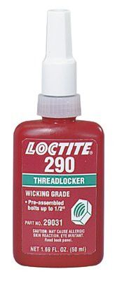 Loctite 29031 290 Threadlockers, Wicking Grade, 50 mL, Green (1 Bottle)