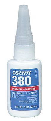 Loctite 38050 380 Black Max Instant Adhesive, Toughened, 1 oz, Bottle, Black (1 Bottle)