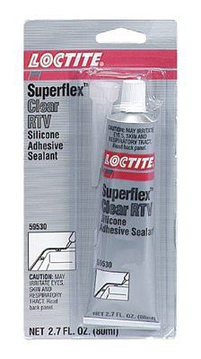 Loctite 59530 Superflex RTV, Silicone Adhesive Sealants, 80 mL Tube, Clear (1 Tube)