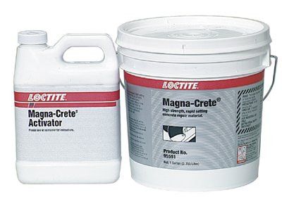 Loctite 235573 Fixmaster Magna-Crete, 5 gal, Bottle/Bucket Kit, Grey (1 EA)