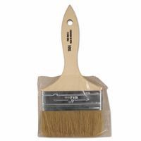 linzer-1504-4-white-bristle-chip-brushes-with-wood-handle,-3/8-in-thick,-2-in-trim,-4"-wide