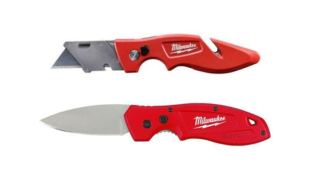 Milwaukee Folding Pocket Knife and Fastback Knife Set