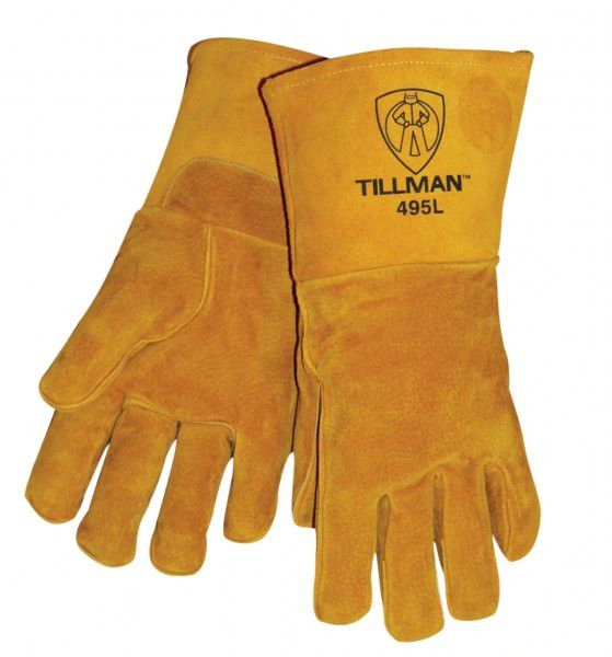 Tillman 495 Rugged Reverse Grain Pigskin Stick Welding Gloves (1