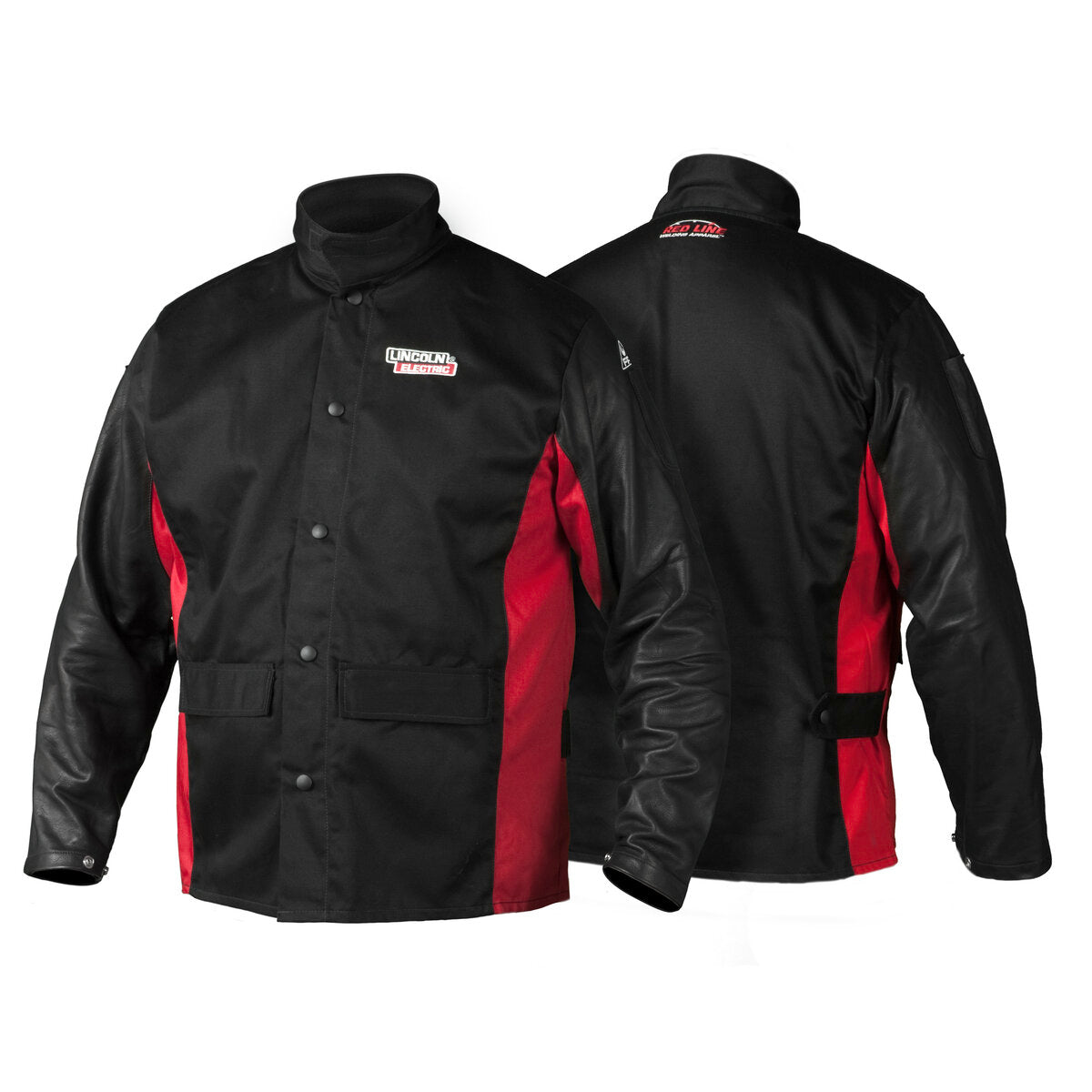 Lincoln Electric K2987-L Shadow Grain Leather Sleeved Welding Jacket - Large