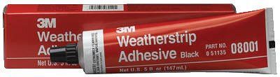 3M 051135-08001 Super Weatherstrip Adhesives, 5 oz, Tube, Yellow (1 EA)