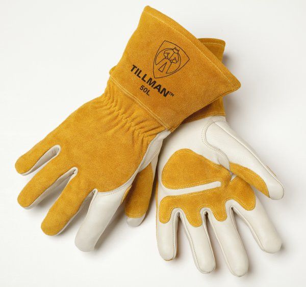 Tillman 50 Top Grain Cowhide Lined/Split Back MIG Welding Gloves (1 Pair)