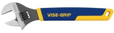 Irwin Vise-Grip 2078612 Vise-Grip Adjustable Wrenches, 12 in Long, 1 1/2 in Opening, Chrome (1 EA)