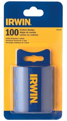 Irwin 2083200 Traditional Carbon Utility Blades, Carbon Construction, 100 per pack (1 Package)