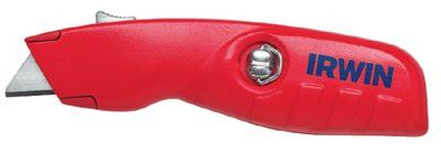 Irwin 2088600 Safety Knives, 6 in, Self-Retracting Safety  Blade, Aluminum, Red (1 EA)
