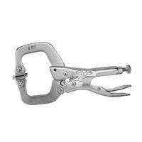 Irwin Vise-Grip 4SP Locking C-Clamps with Swivel Pads, Jaw Opens to 1 5/8 in, 4 in Long (1 EA)