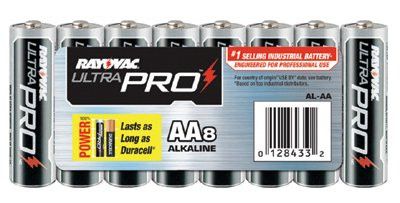 Rayovac ALAA-8J Maximum Alkaline Shrink Pack Batteries, 1.5 V, AA, 8 per pack (1 Pack)