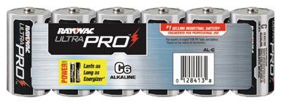 Rayovac ALC-6J Maximum Alkaline Shrink Pack Batteries, 1.5 V, C, 6 per pack (1 Pack)
