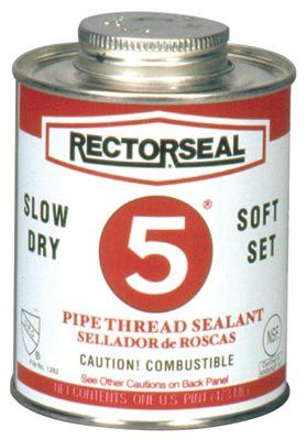 Rectorseal 25300 No. 5 Pipe Thread Sealants, 1 Quart Can, Yellow (1 Can)