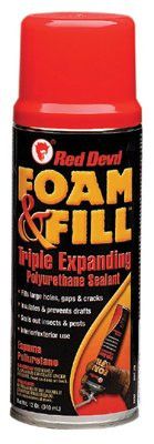 red-devil-909-polyurethane-triple-expanding-foam,-12-oz-aerosol-can,-champagne