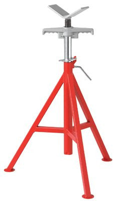 ridgid-56657-v-head-pipe-stand,-low,-20"---38"-high,-12"-pipe-cap.,-2,500-max-weight,-vj-98