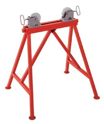 Ridgid 64642 Pipe Stands, Adjustable Roller Stand w/Steel Wheels 1 EA