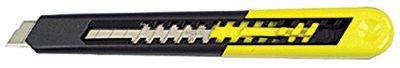 Stanley 10-150 Quick Point Knives, 7 in, Snap-Off Steel Blade, Plastic, Black|YELLOW 1 EA