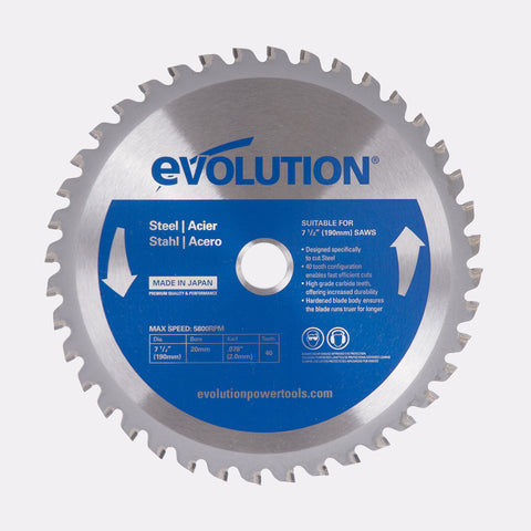 Evolution 7-1/2BLADEST 7 1/2" Steel Saw Blade