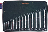 Wright Tool 714 14 Pc. Combination Wrench Sets, 12 Points, Inch, Chrome Plated 1 SET