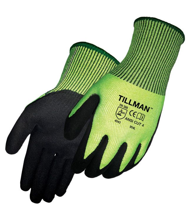 Tillman 954 Sandy Nitrile Cut Resistant Gloves