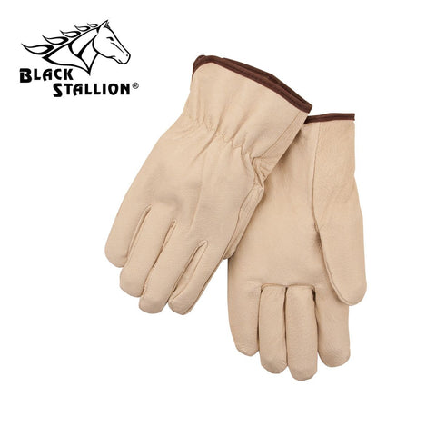 Revco 9PB Economy Value Grain Pigskin Drivers Gloves w/ Elastic Wrist (1 Pair)