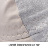 Revco AH1630-GS Gray/Stone Khaki FR Cotton Welding Cap w/ Hidden Bill Extension (1 Cap)