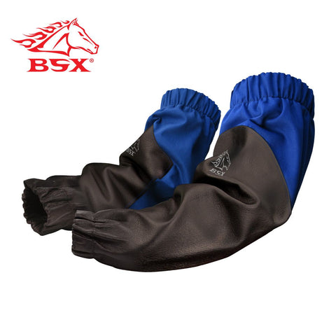 Revco BX-19P BSX® Royal Blue FR Cotton & Black Pigskin Hybrid Sleeves (1 Pair)
