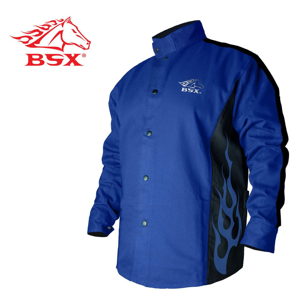 Revco BXRB9C Royal Blue BSX® Contoured FR Cotton Welding Jacket (1 Jacket)