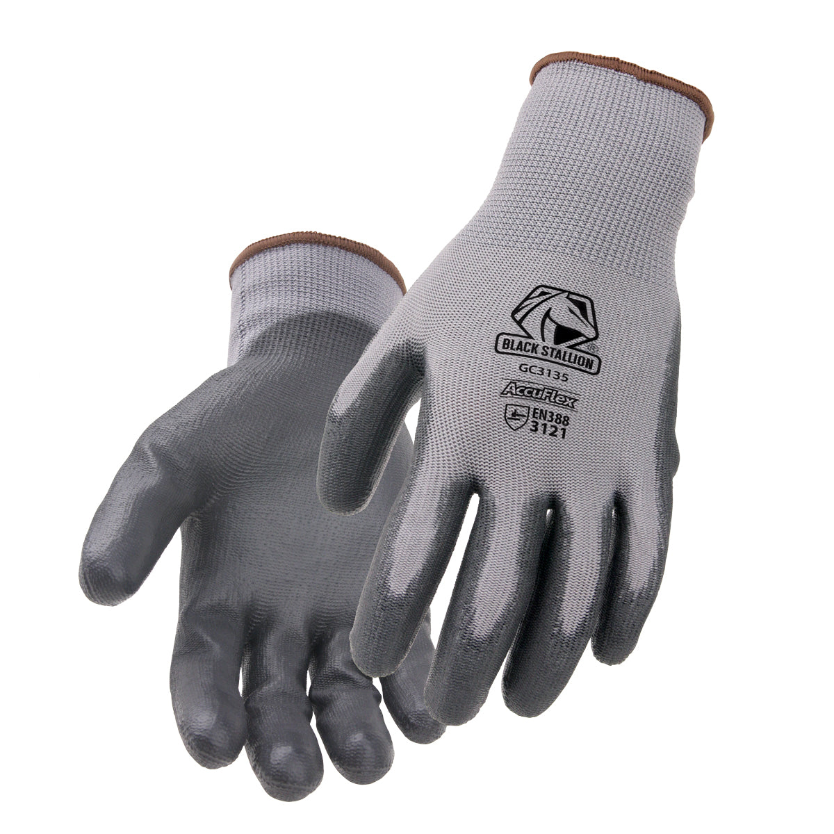 Revco GC3135-GY AccuFlex™ 13-Gauge PU-Coated Poly Knit Glove