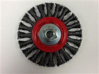 JAZ 78052 4-1/2" Regular Twist Wheel, 20 Knots 5/8"-11 Thread