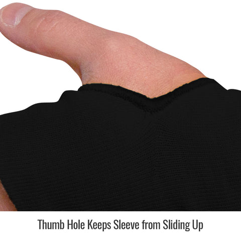 Revco KS-18T-BK 18" Black DuPont™ Kevlar® Knit A3 Cut-Resistant Sleeves w/ Thumb Slot (1 Pair)