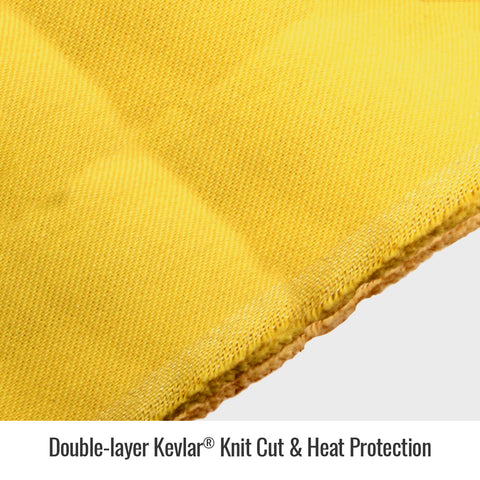 Revco KS-18-YL 18" Yellow DuPont™ Kevlar® Knit A3 Cut-Resistant Sleeves (1 Pair)