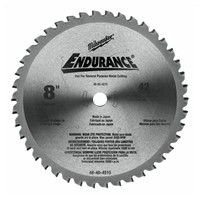 Milwaukee 48404515 8" 42T Dry Cut Cerment Tipped Circular Saw Blade