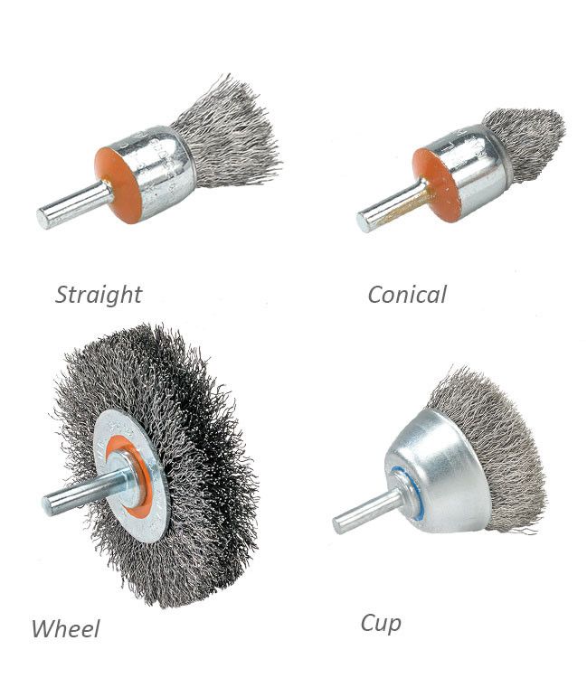 Walter 13C170 2" x .0118" Stainless Mounted Wheel Brush with Crimped Wires