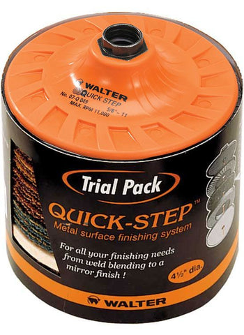 Walter 07Q953 4.5" x 5/8"-11" Quick-Step Trial Pack (1 Pack)