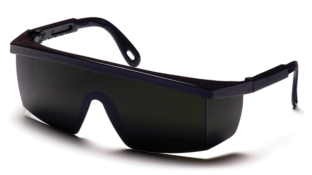 Pyramex SB450SF Integra Black Safety Glasses W/ 5.0 IR Filter Lens Lens (12 each)