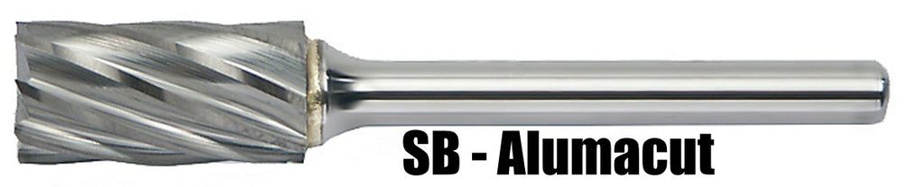 Mastercut SB-5L6 1/2" Cylindrical Shape with End Cut Carbide Burr (1 Burr)