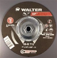 Walter 08-B-715 7" x 1/4" x 5/8-11" Grinding Wheel (10 pack)