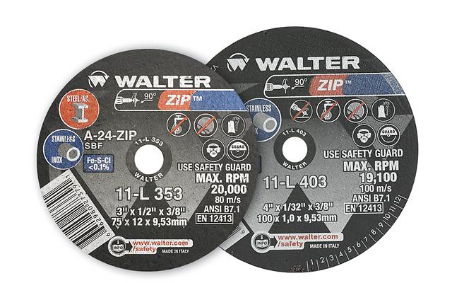 Walter 11L413 4" x 1/16" x 3/8" Zip™ Cut-Off Wheel