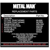 Metal Man ARF8550SGC Black w/ Red Flames Variable Shade Auto Darkening Welding Helmet w/ Grind