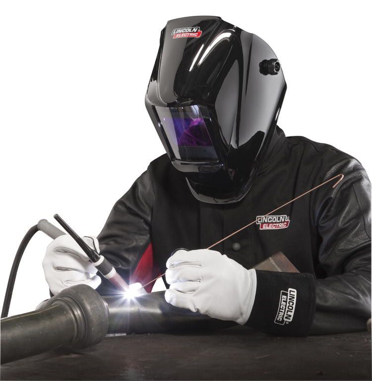Lincoln K2981 Leather Tig Welding Gloves In Use